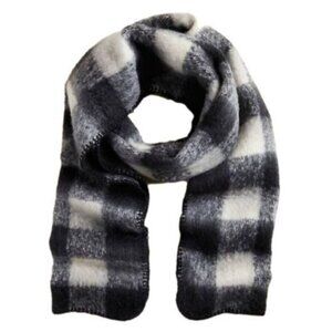 Torrid Black Checkered Blanket Scarf Buffalo Plaid Winter OS